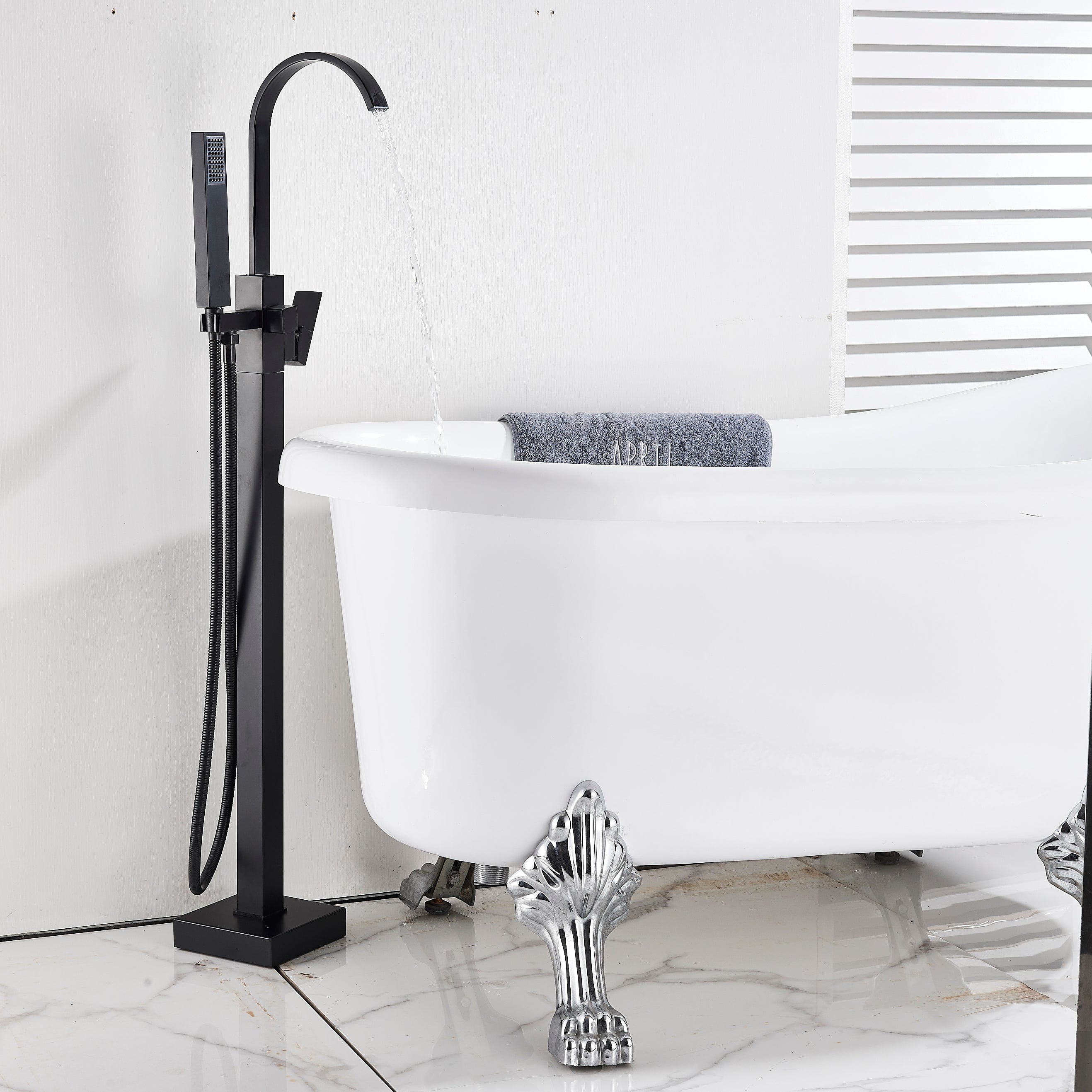 Baterie de podea cu cadru patrat, cu 2 functii de curgere, cod 1231