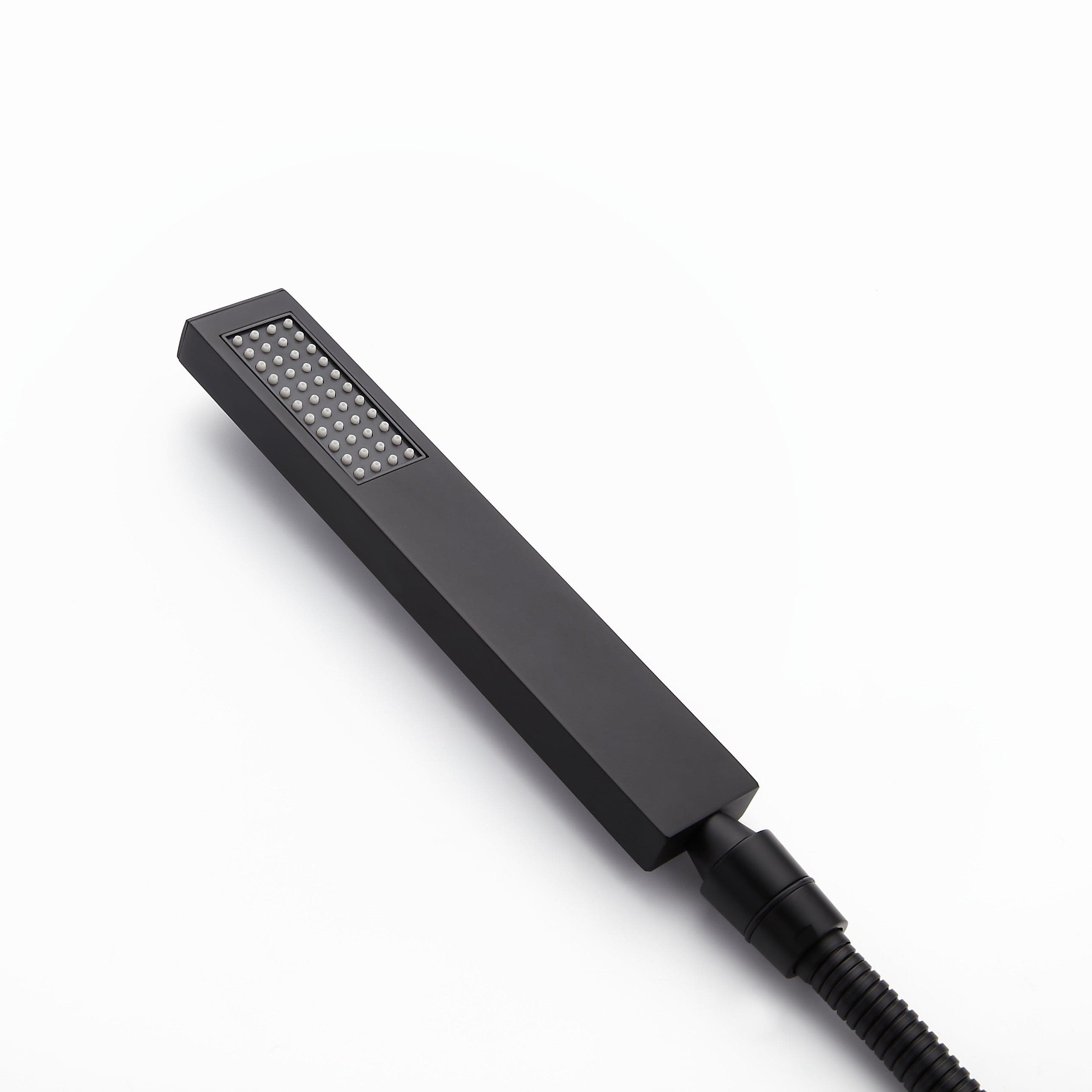 Baterie de podea cu cadru patrat, finisaj negru mat, cod 1325