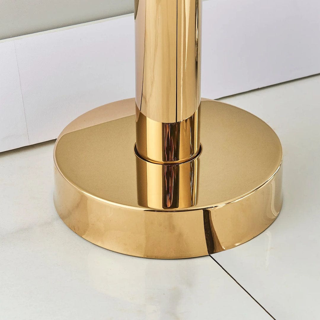 Baterie de podea cu cadru rotund, auriu lucios, cod 1564