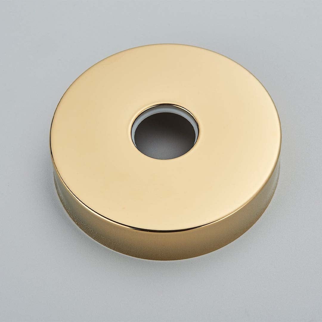 Baterie de podea cu cadru rotund, auriu lucios, cod 1564