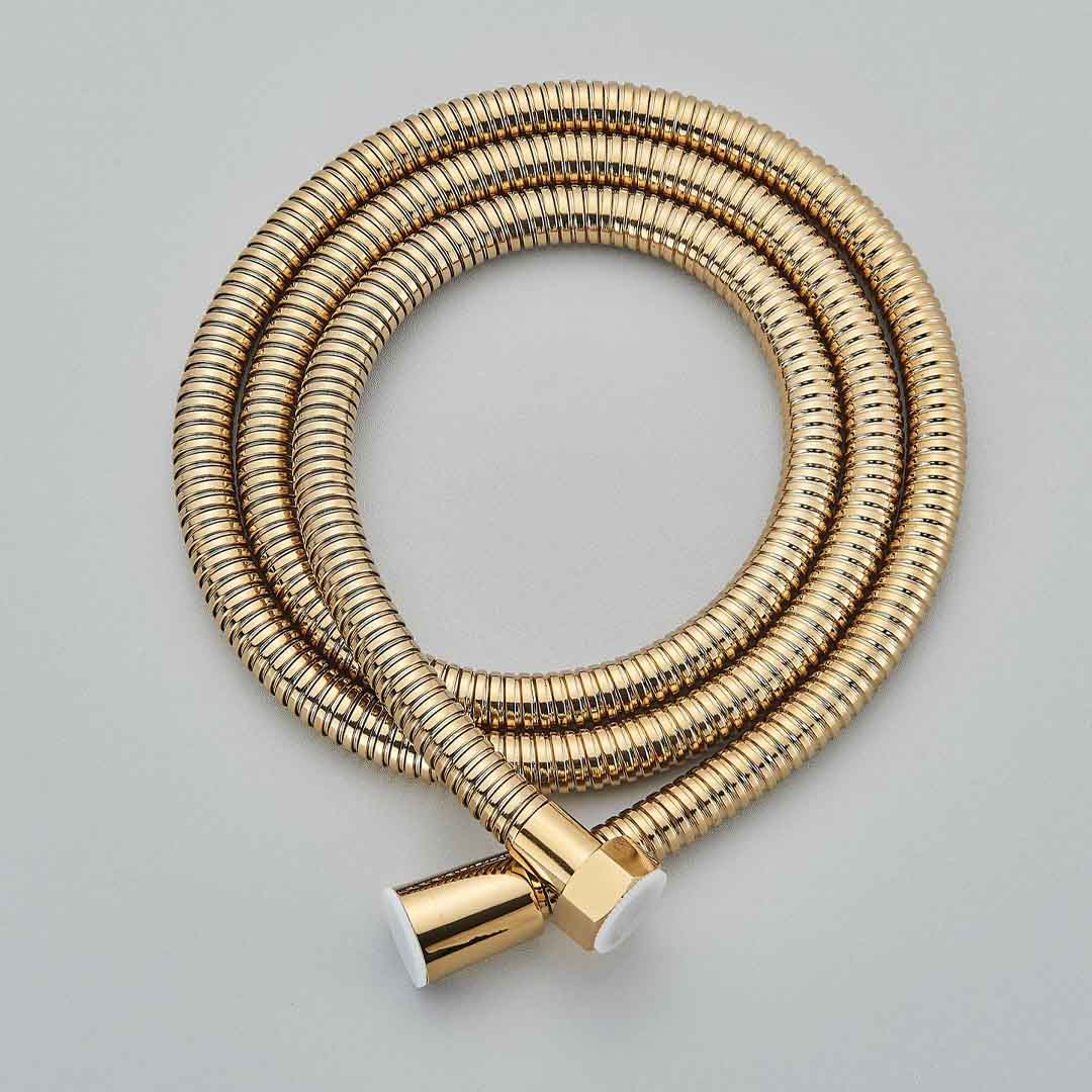 Baterie de podea cu cadru rotund, auriu lucios, cod 1564