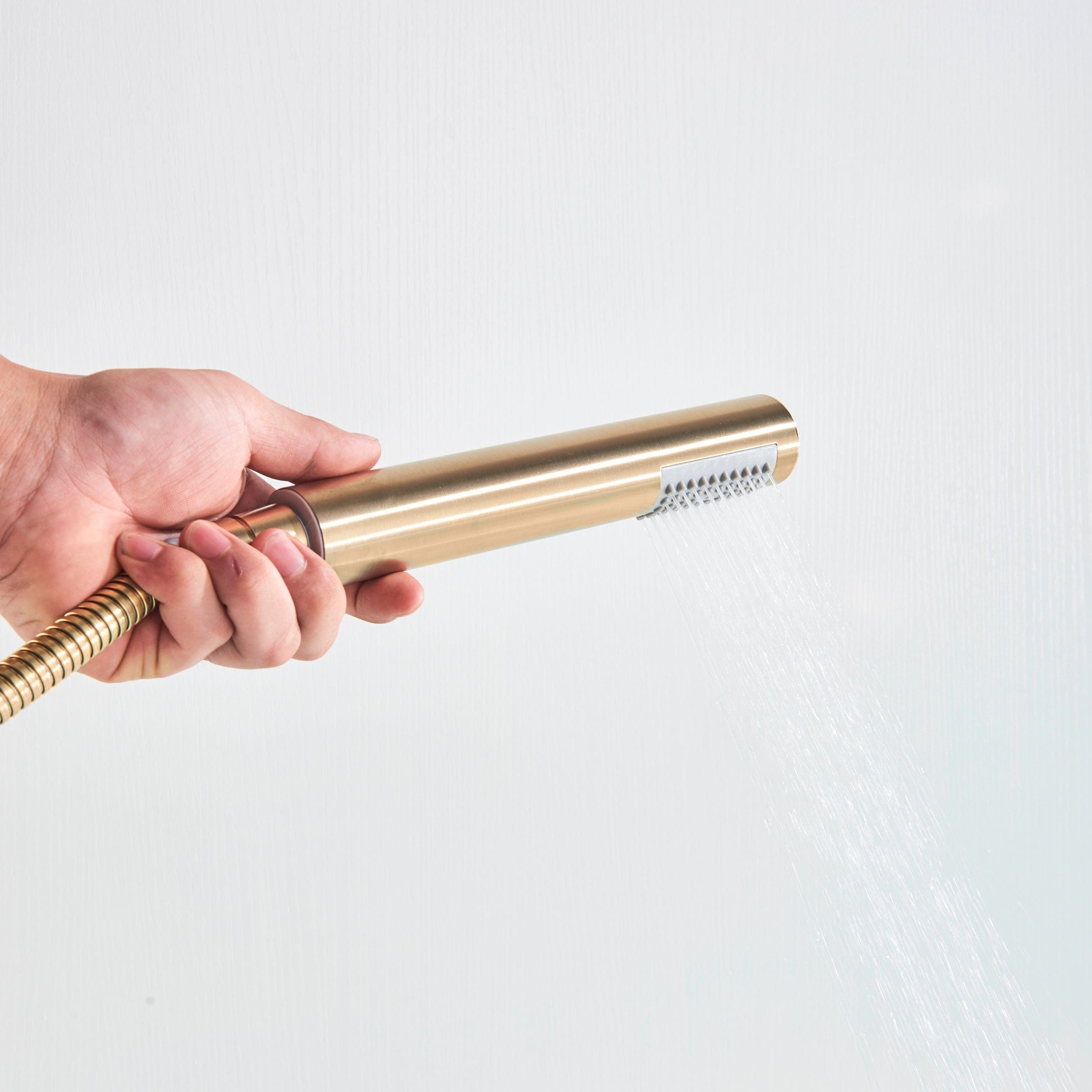 Baterie de podea cu cadru rotund si rotire 360 grade, auriu nichelat, cod 1328