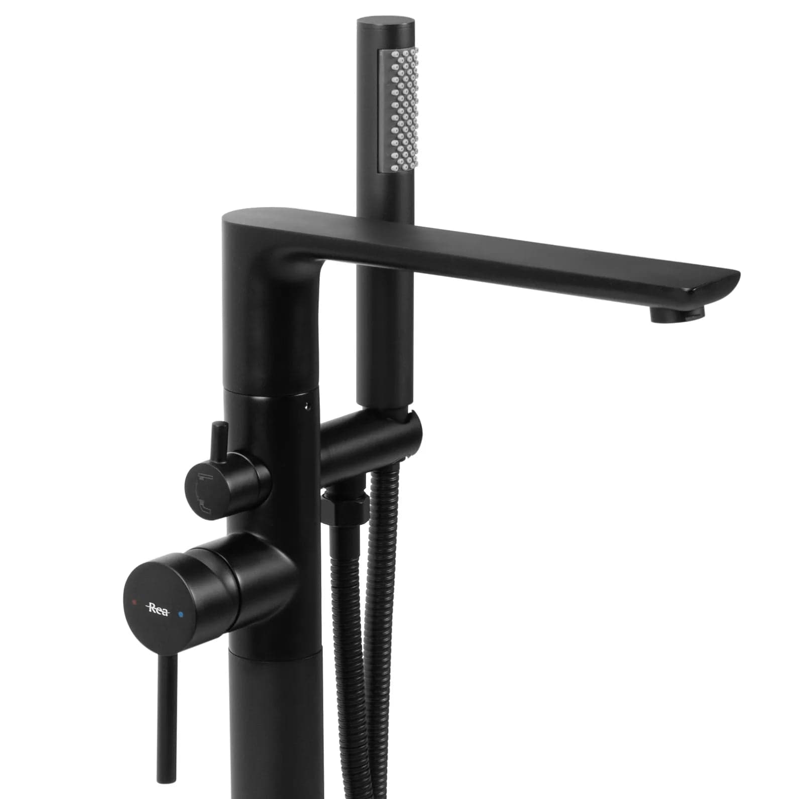 Baterie de podea Rea Flores, negru mat