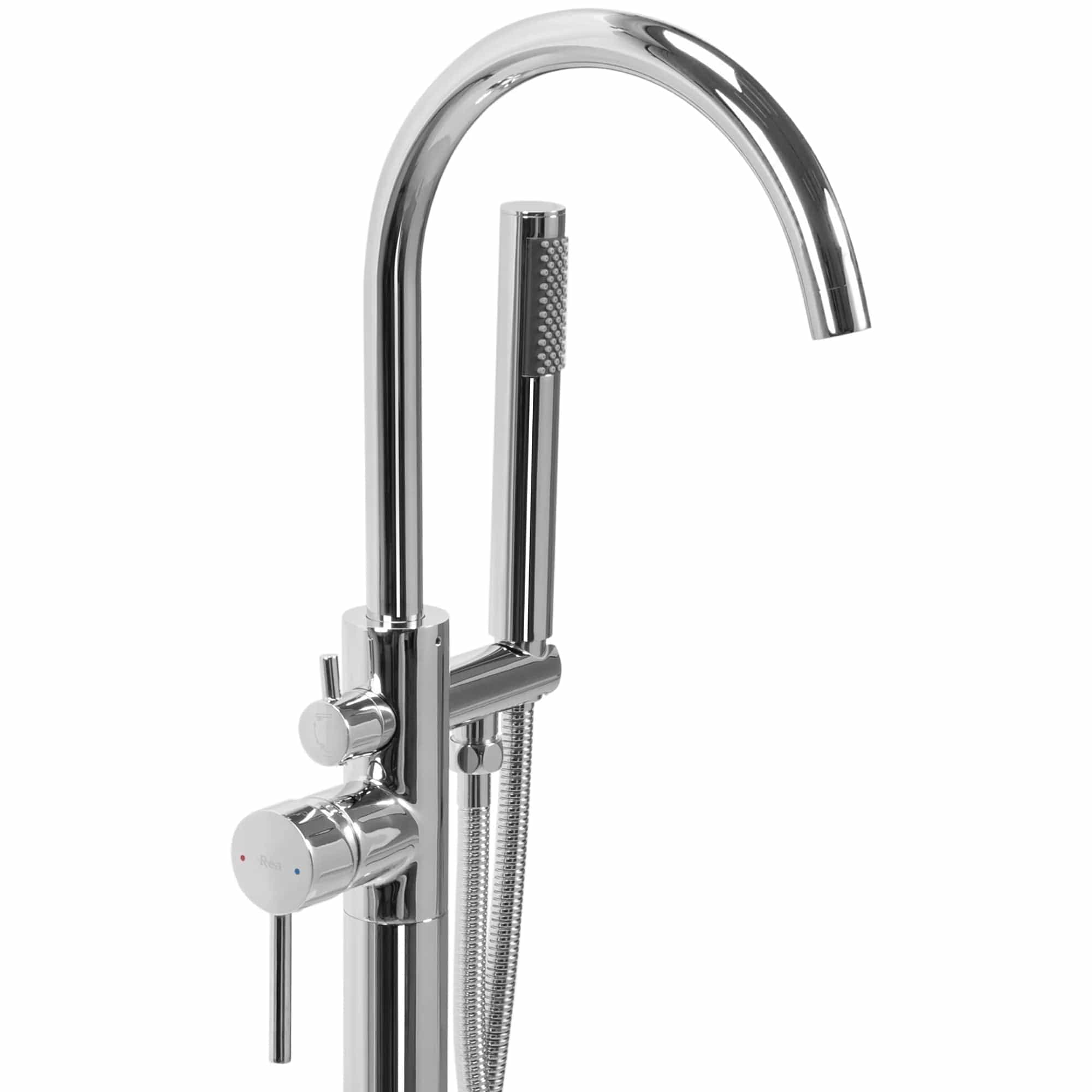 Baterie de podea Rea Mono, argintiu lucios