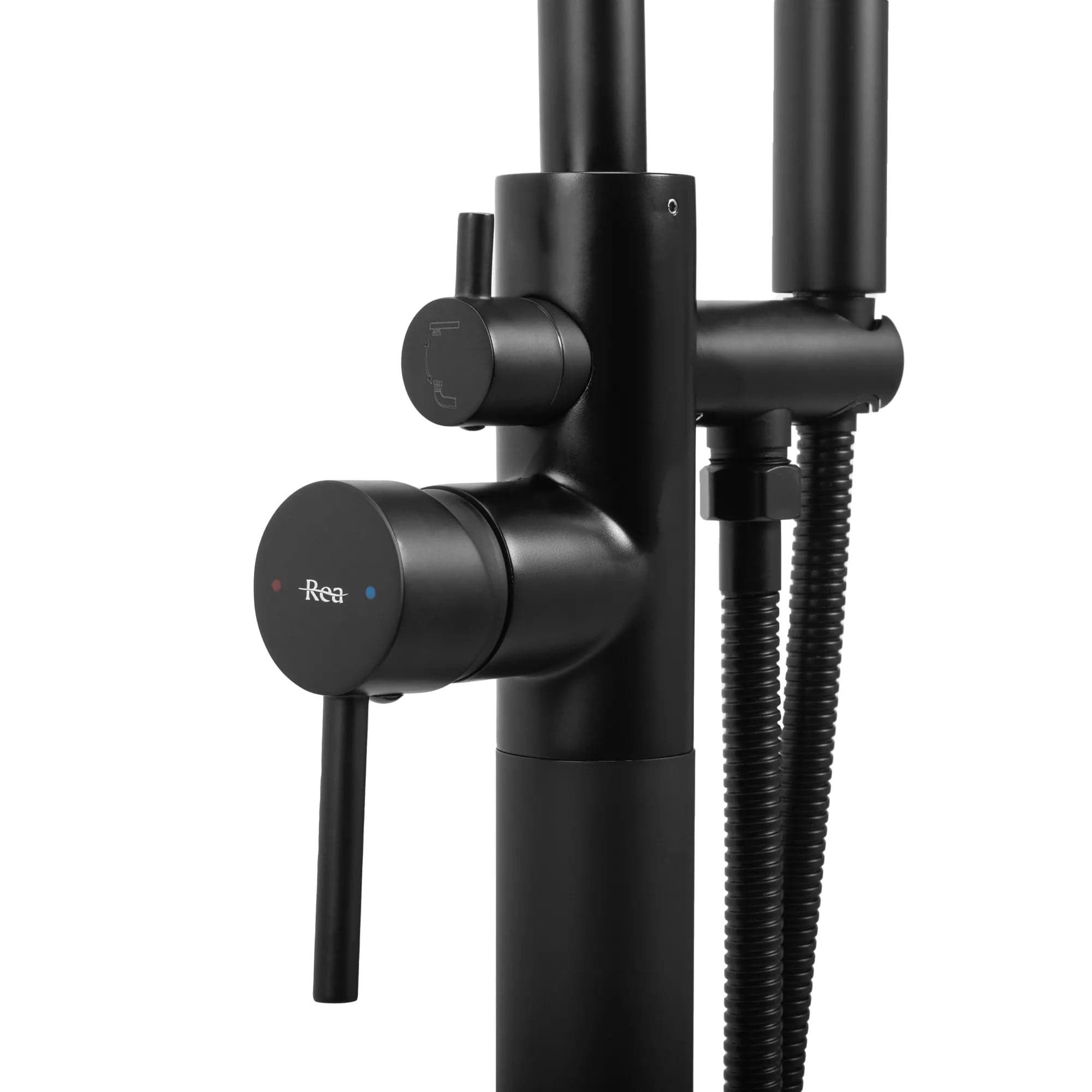 Baterie de podea Rea Mono, negru mat