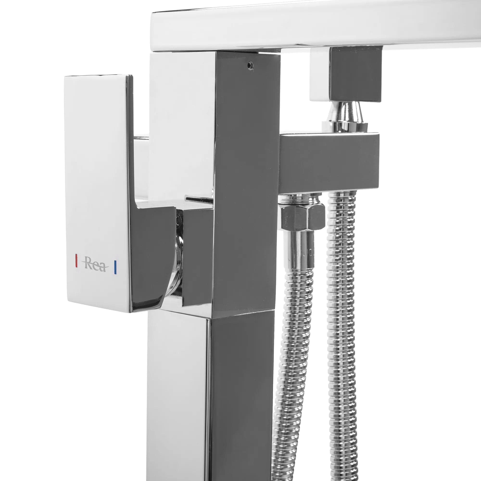 Baterie de podea Rea Tery, argintiu lucios