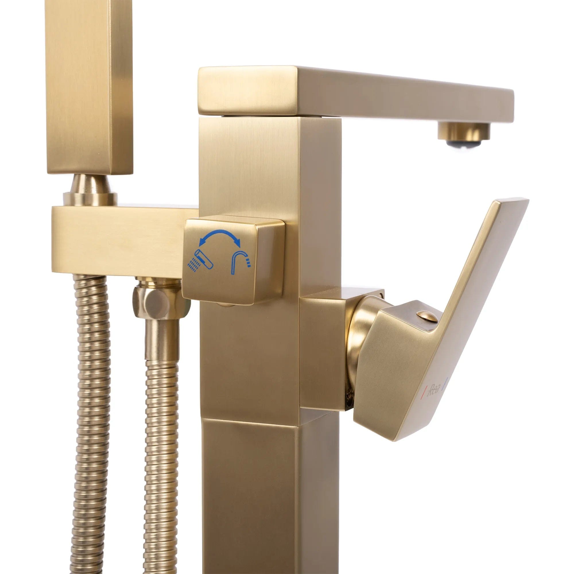 Baterie de podea Rea Tery, auriu periat