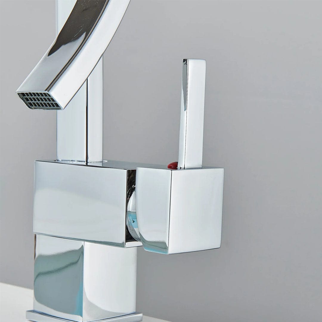 Baterie inalta lavoar, argintiu lucios, cod 1642