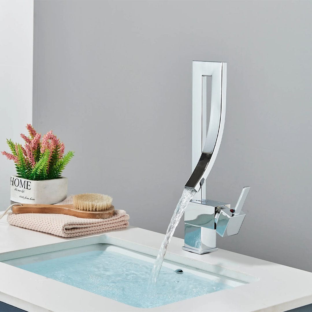 Baterie inalta lavoar, argintiu lucios, cod 1642