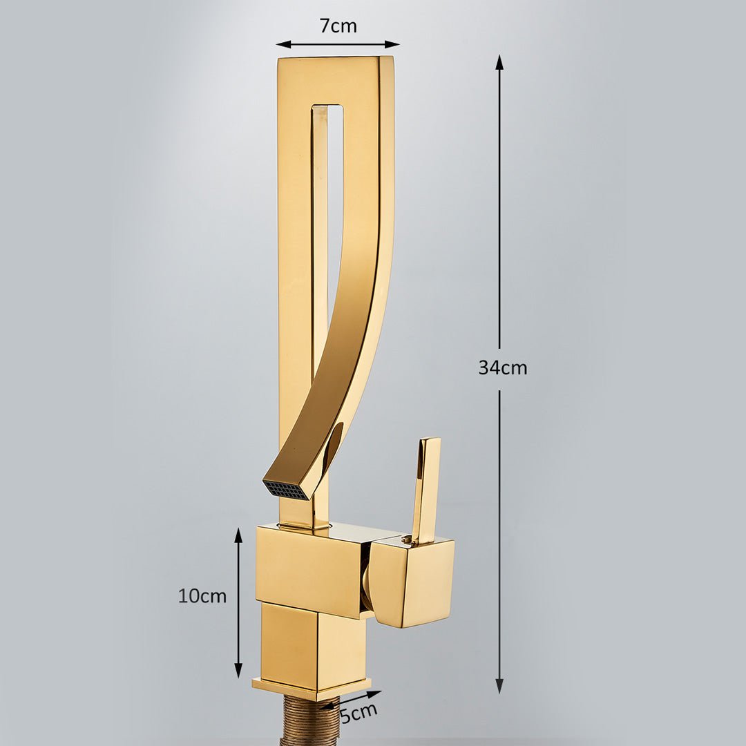 Baterie inalta lavoar, auriu lucios, cod 1650