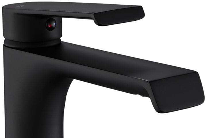 Baterie înaltă pentru lavoar Rea Hass negru mat