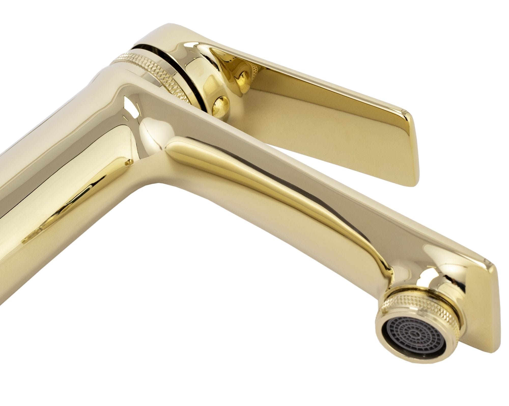 Baterie înaltă pentru lavoar Rea Viral auriu lucios