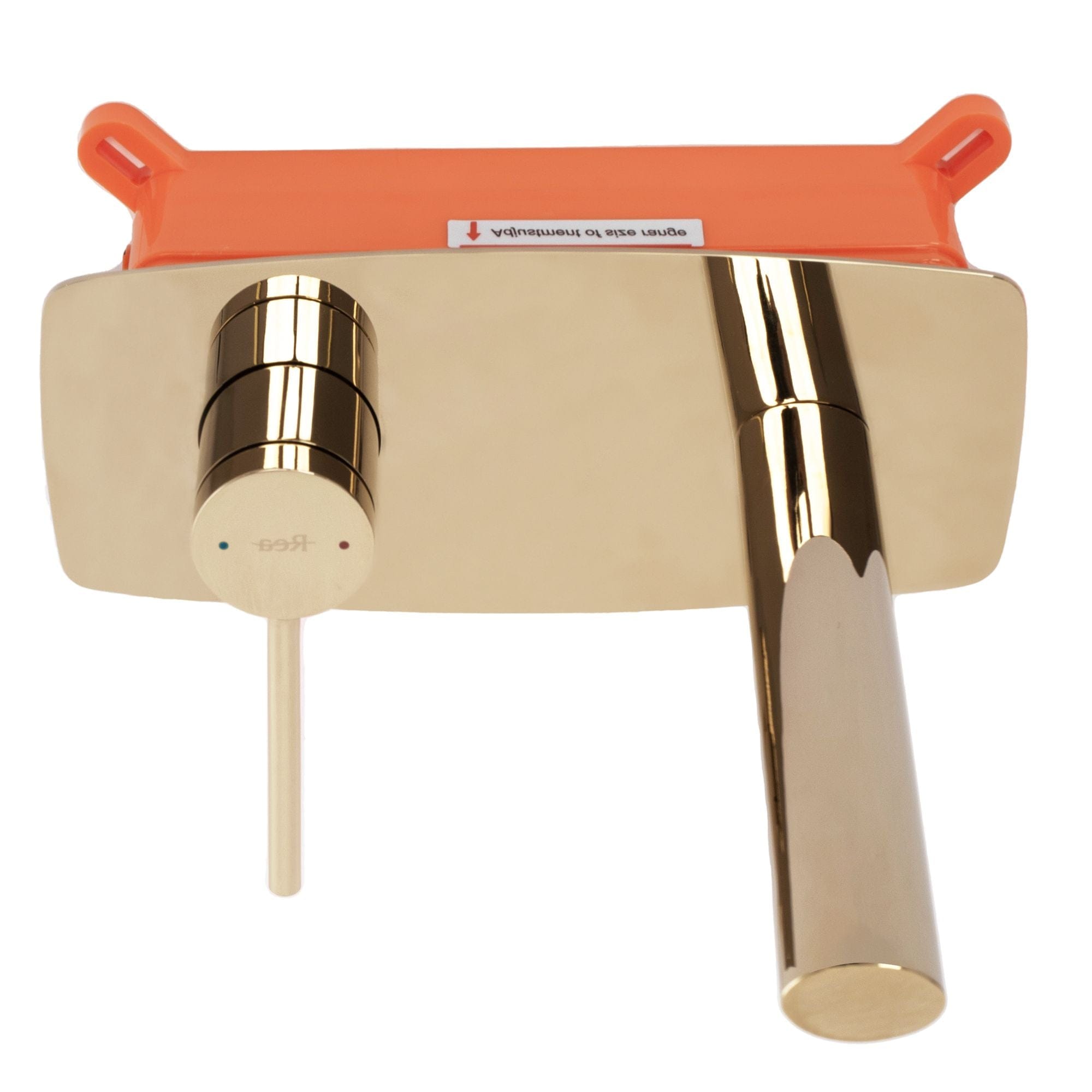 Baterie încastrată pentru lavoar Rea Oval auriu lucios