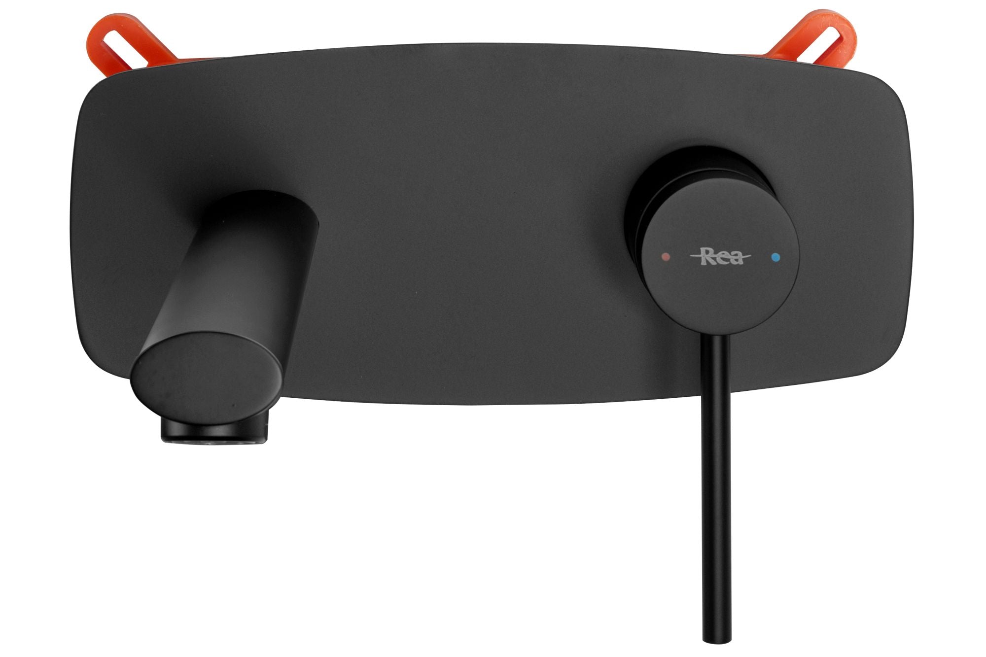 Baterie încastrată pentru lavoar Rea Oval negru mat