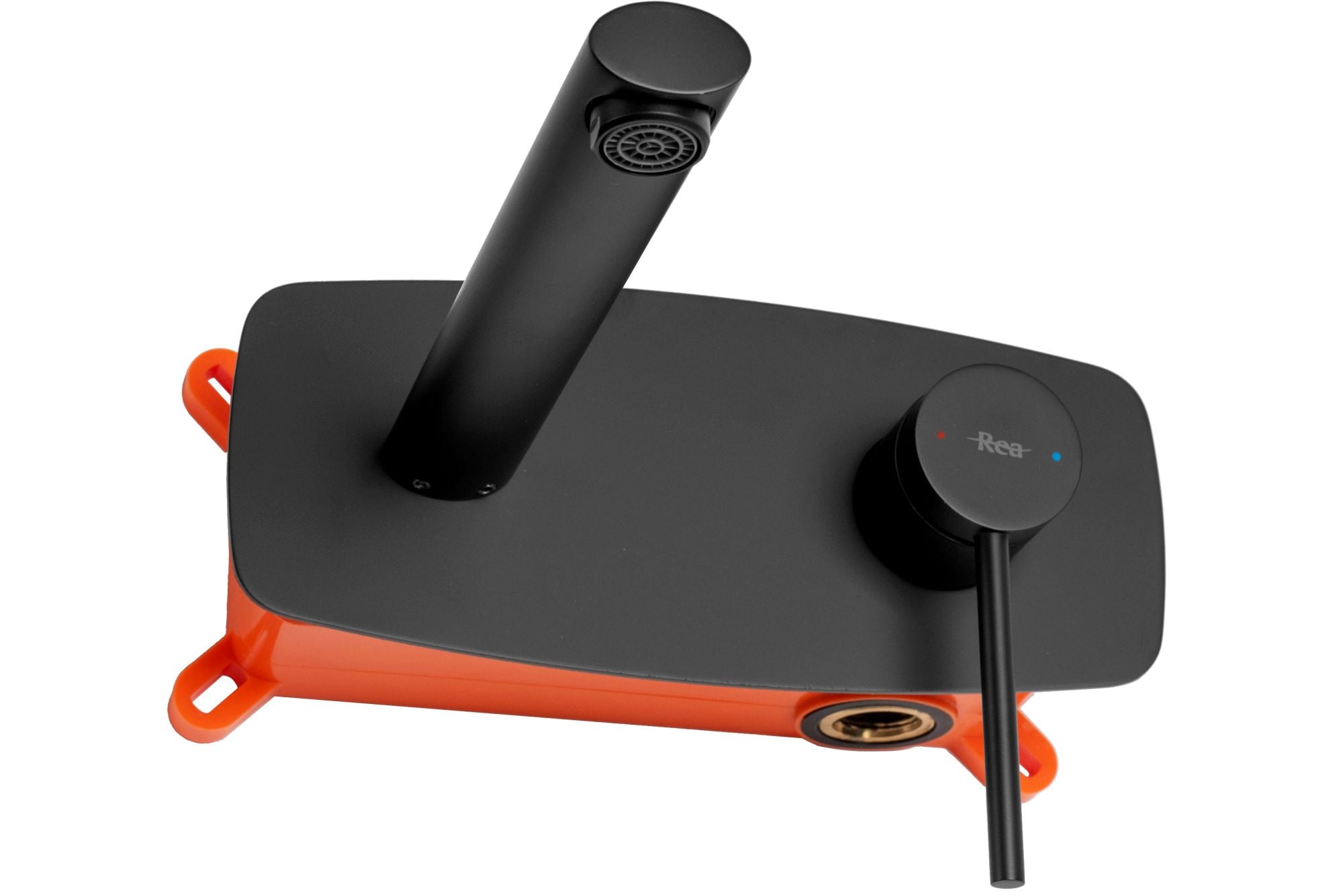 Baterie încastrată pentru lavoar Rea Oval negru mat