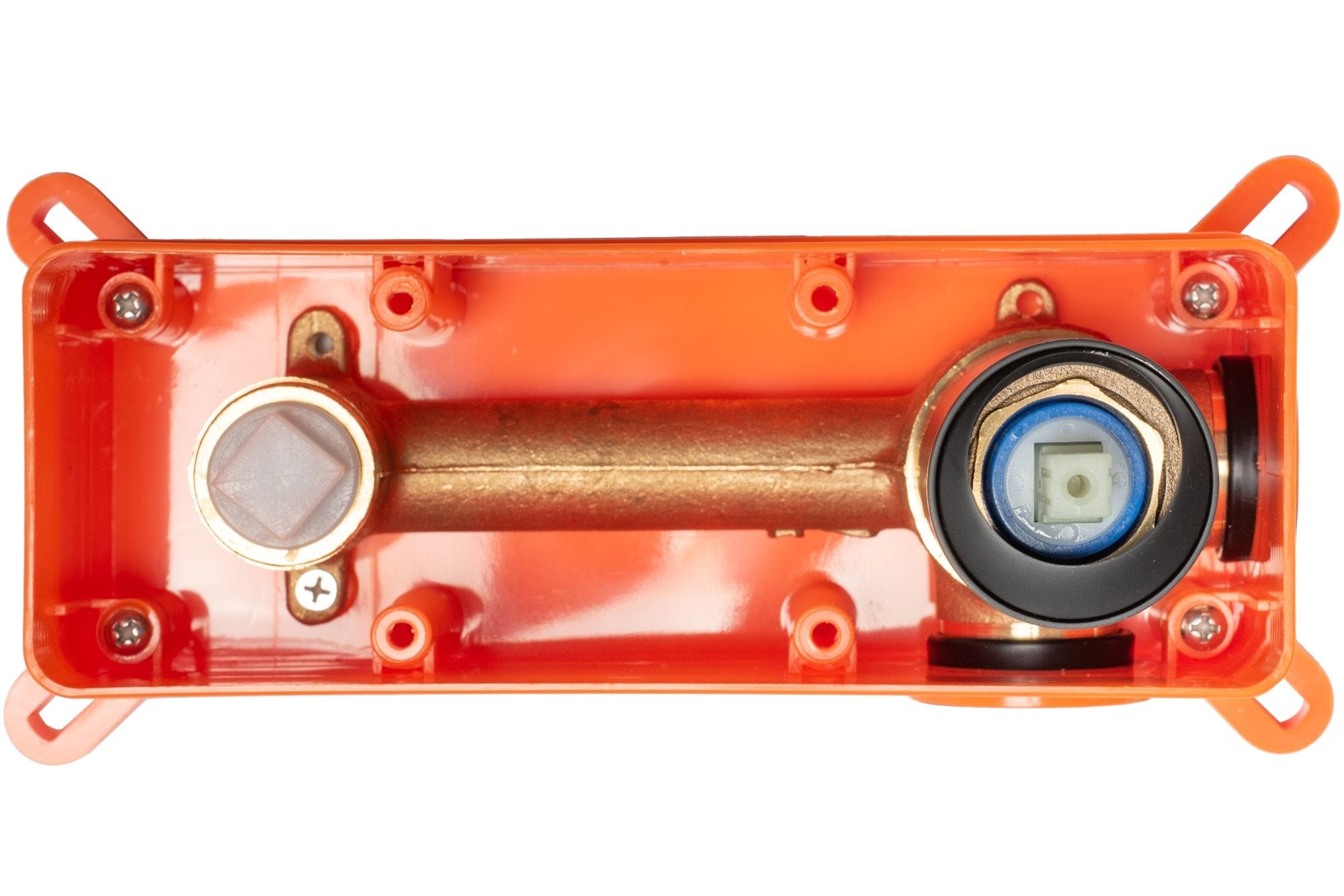 Baterie încastrată pentru lavoar Rea Oval negru mat