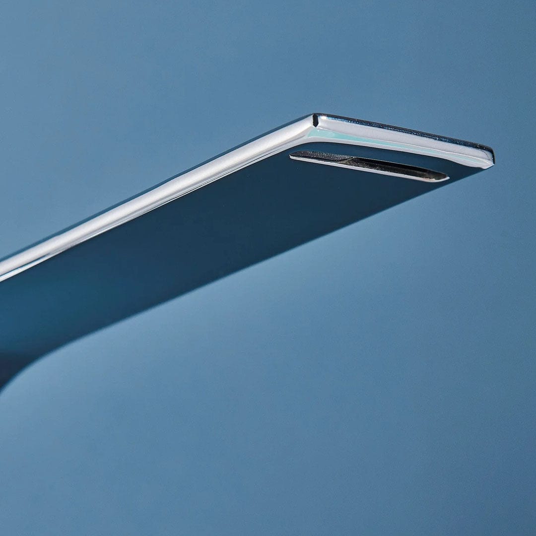 Baterie lavoar baie, argintiu lucios, curbata in forma de C, cod 1631