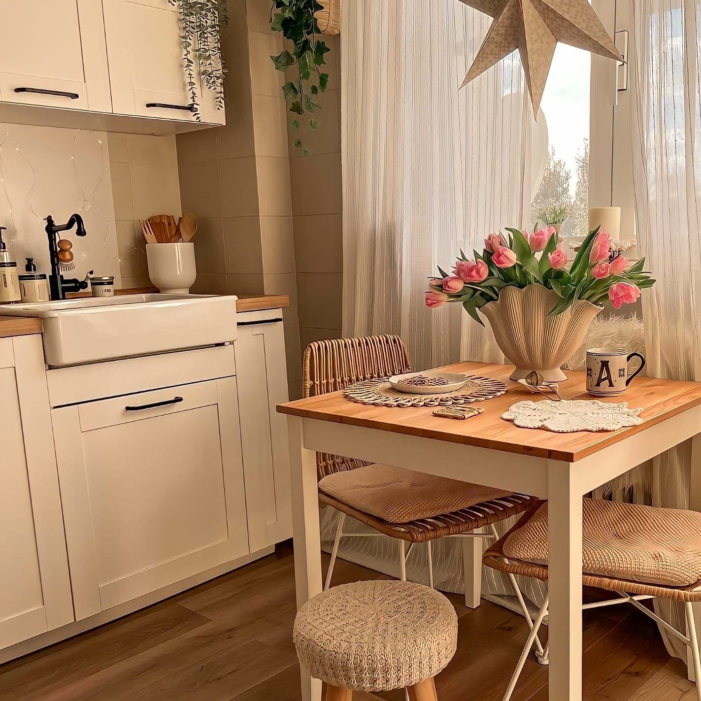 Baterie lavoar/bucatarie retro, inalta, cu montare pe chiuveta sau blat, negru mat, cod 1517