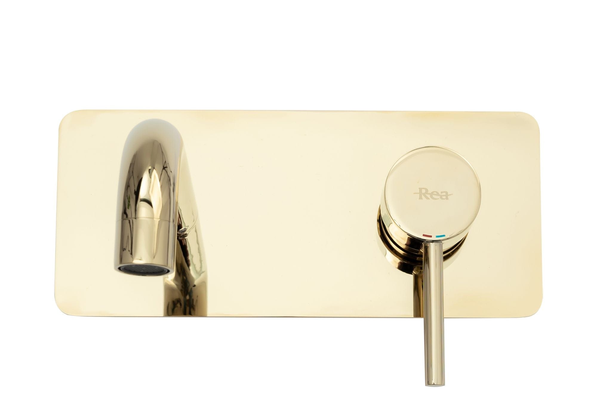 Baterie lavoar/cada Rea Viva, auriu lucios