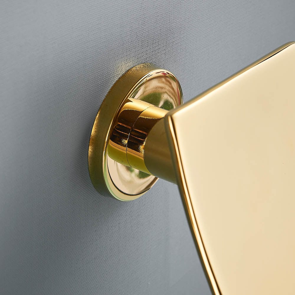 Baterie lavoar Cascade, auriu lucios, cu montare in perete, cod 1475