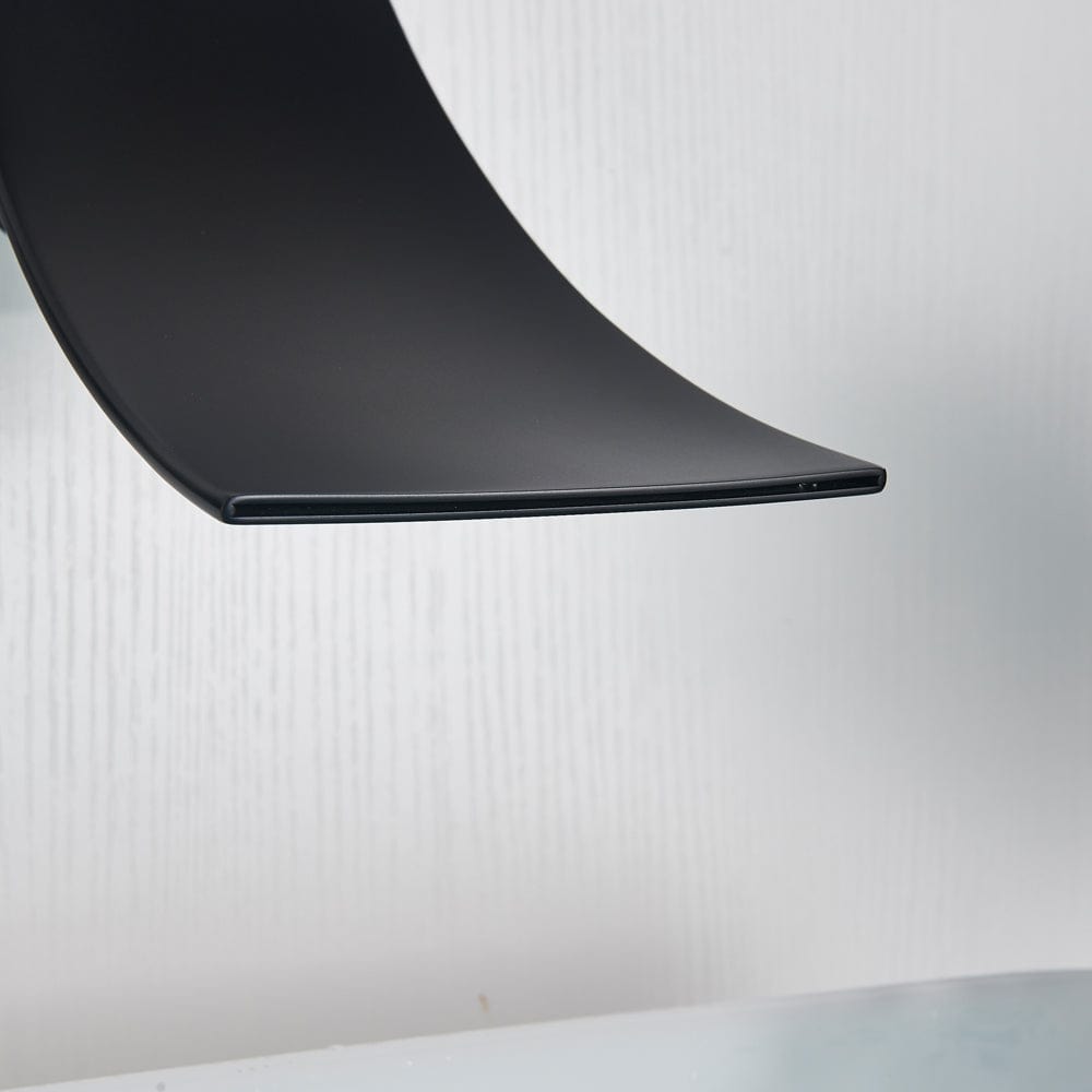 Baterie lavoar Cascade, negru mat, cu montare in perete, cod 1510