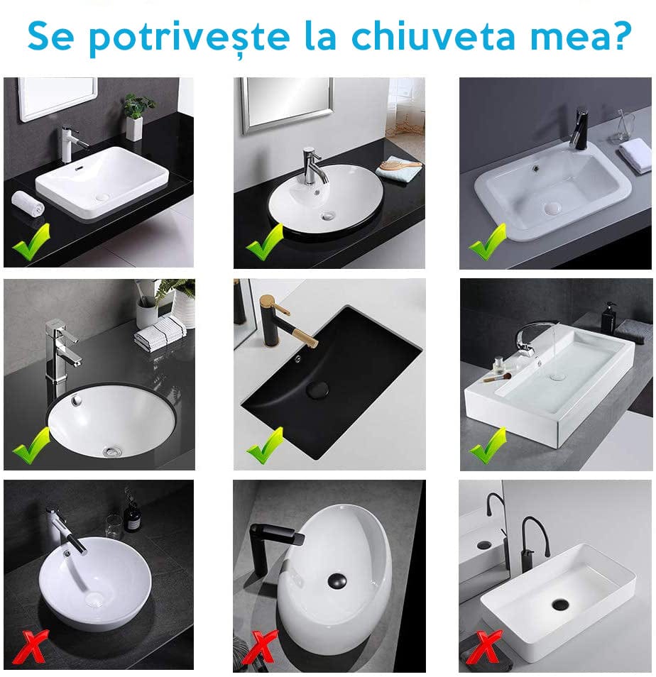 Baterie lavoar cu LED, tip cascada, argintiu cromat, cod 1296