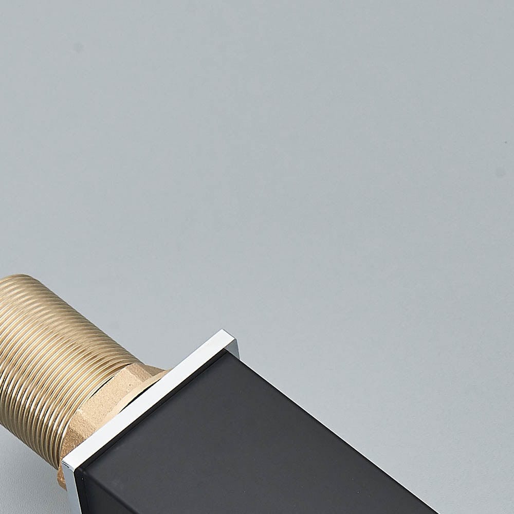 Baterie lavoar cu led, tip cascada, negru mat, cod 1489