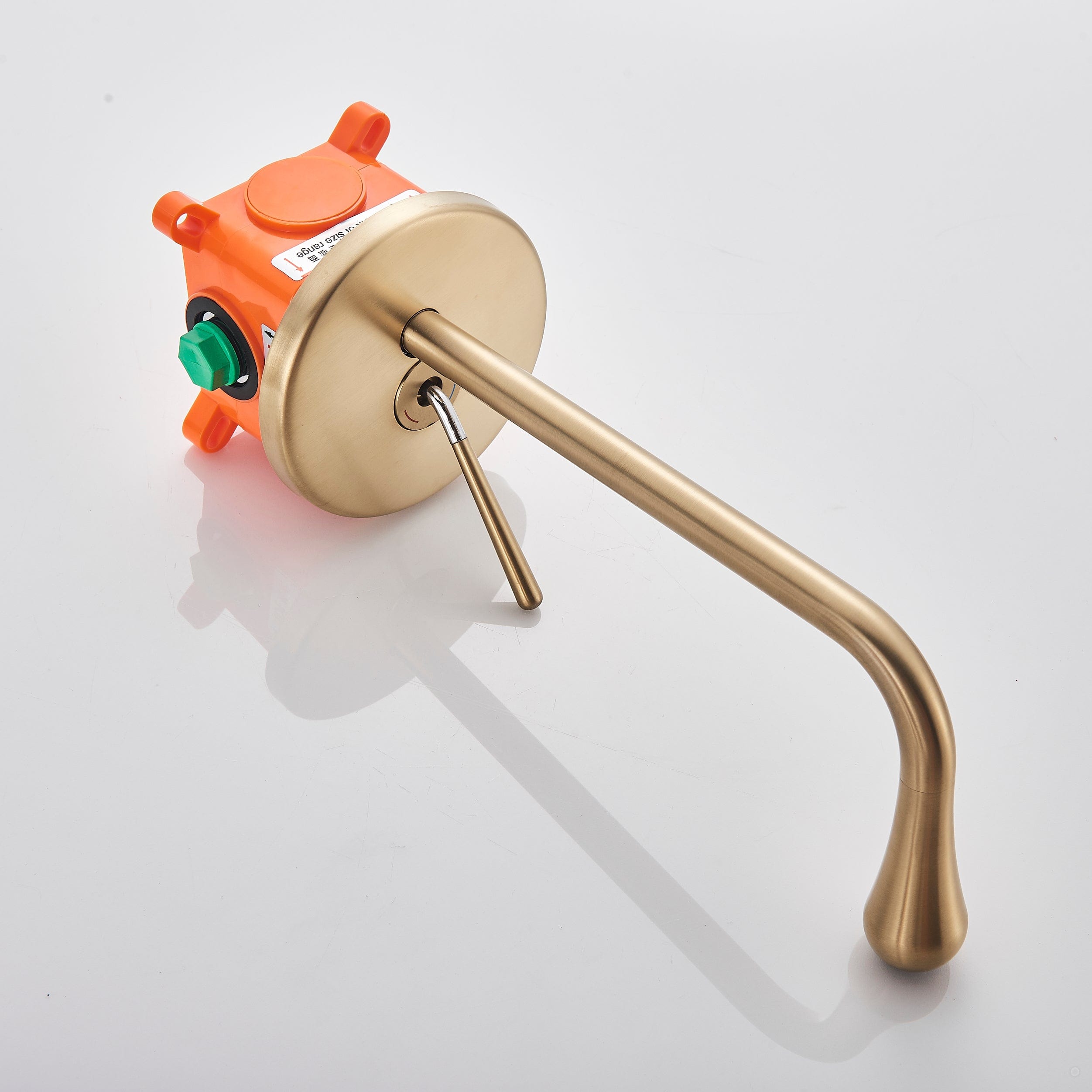 Baterie lavoar cu montare in perete, auriu nichelat, cod 1330