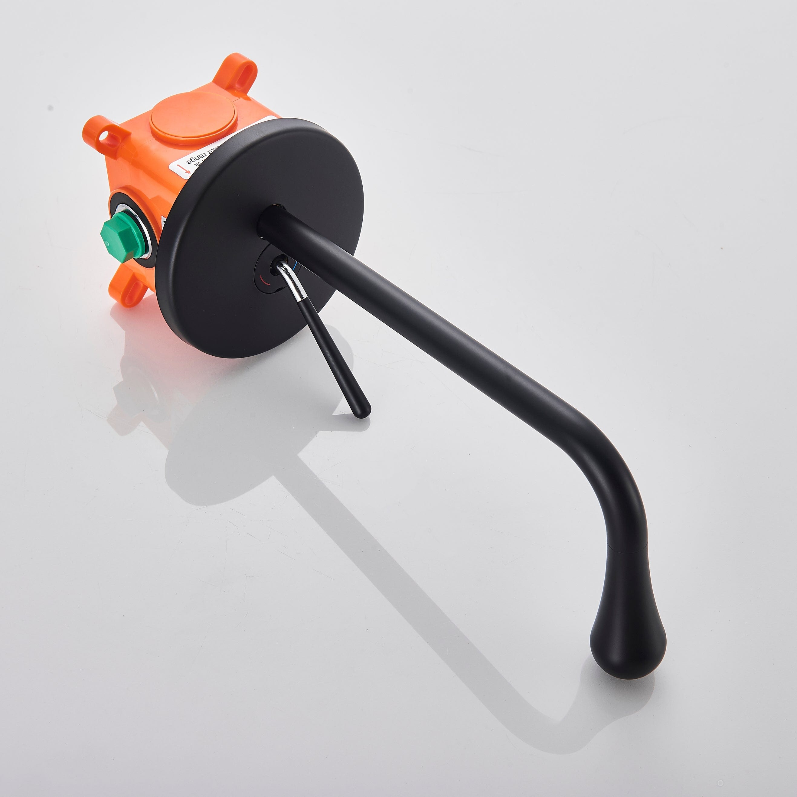 Baterie lavoar cu montare in perete, negru mat, cod 1331