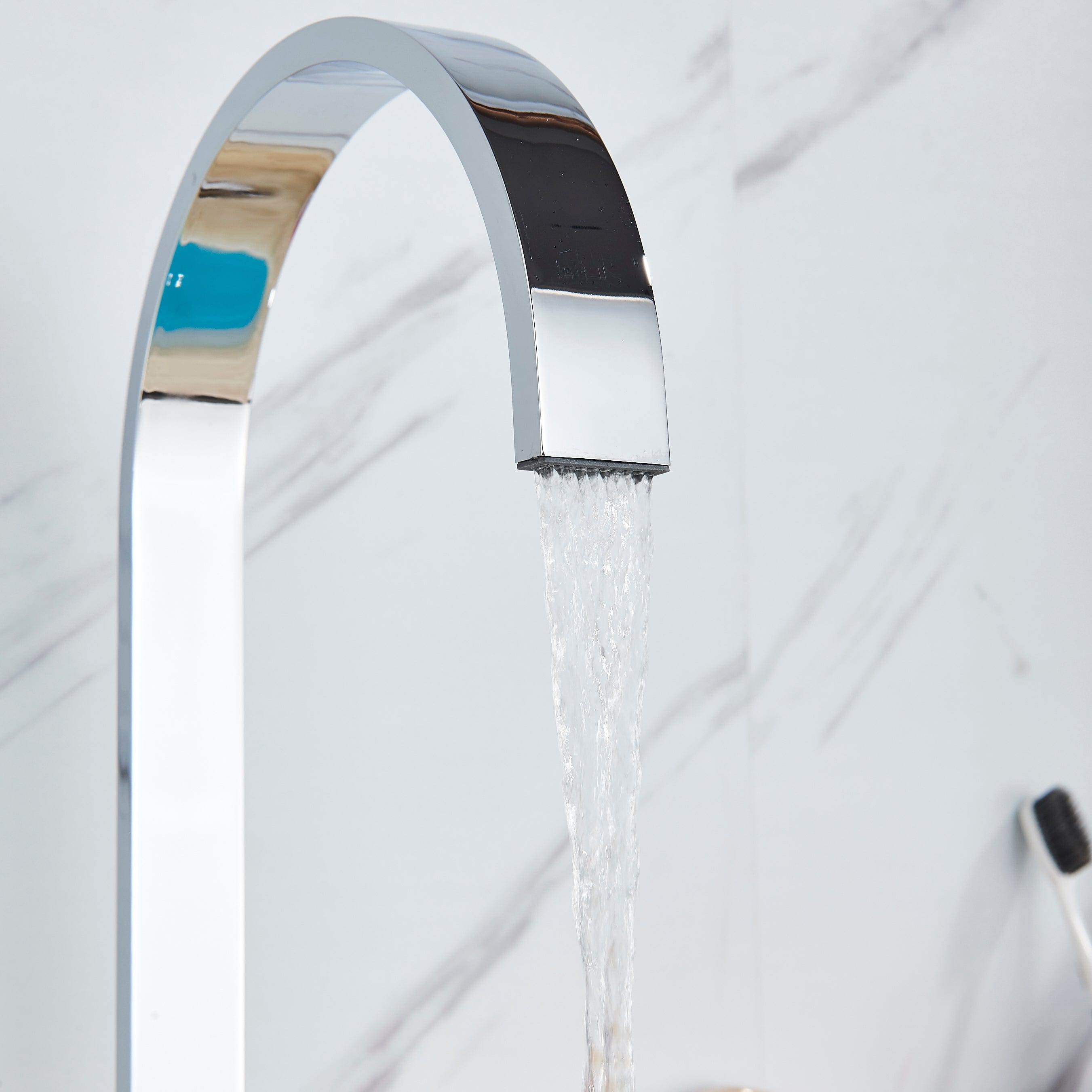 Baterie lavoar cu montare pe blat, cu monocomanda, argintiu cromat, cod 1291