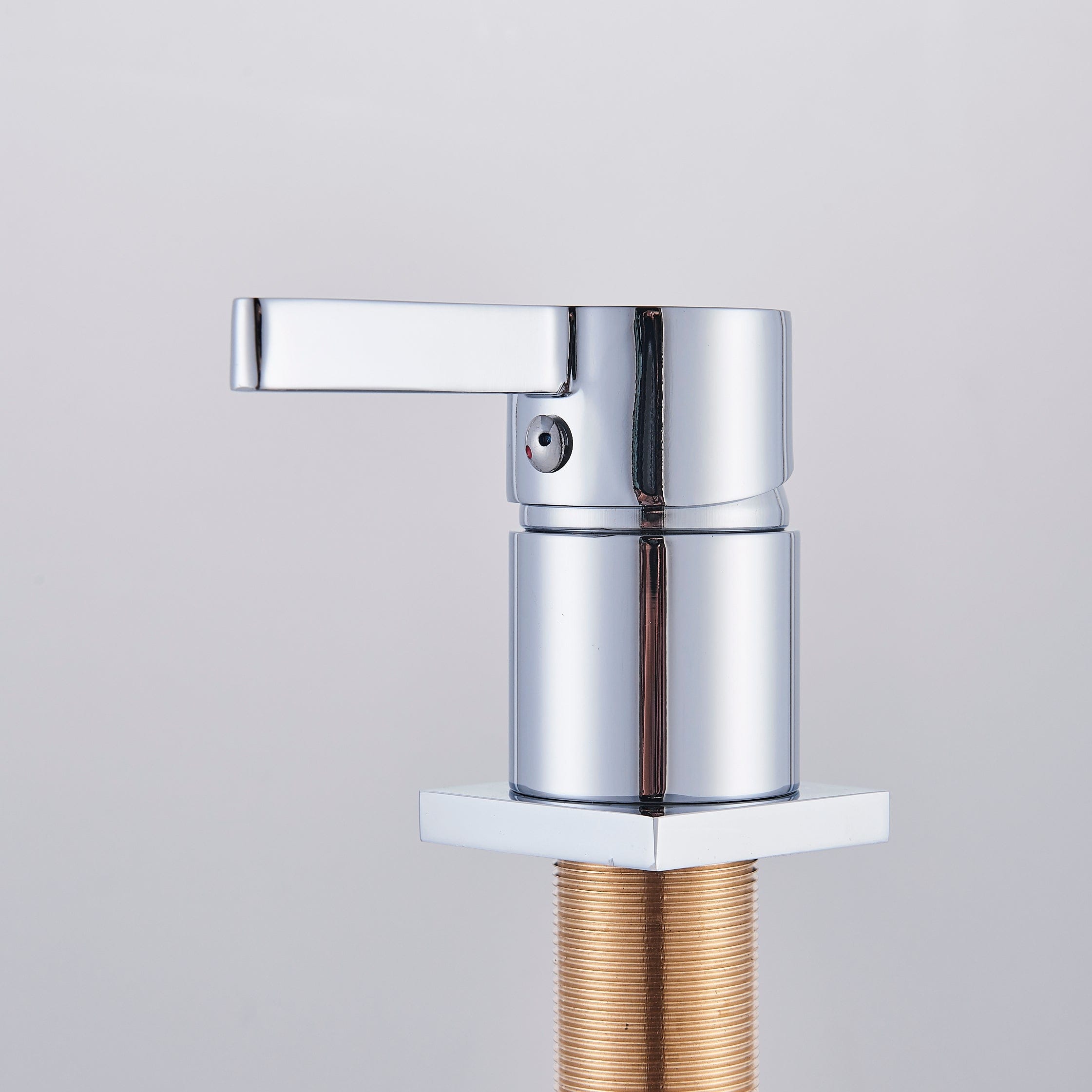 Baterie lavoar cu montare pe blat, cu monocomanda, argintiu cromat, cod 1291