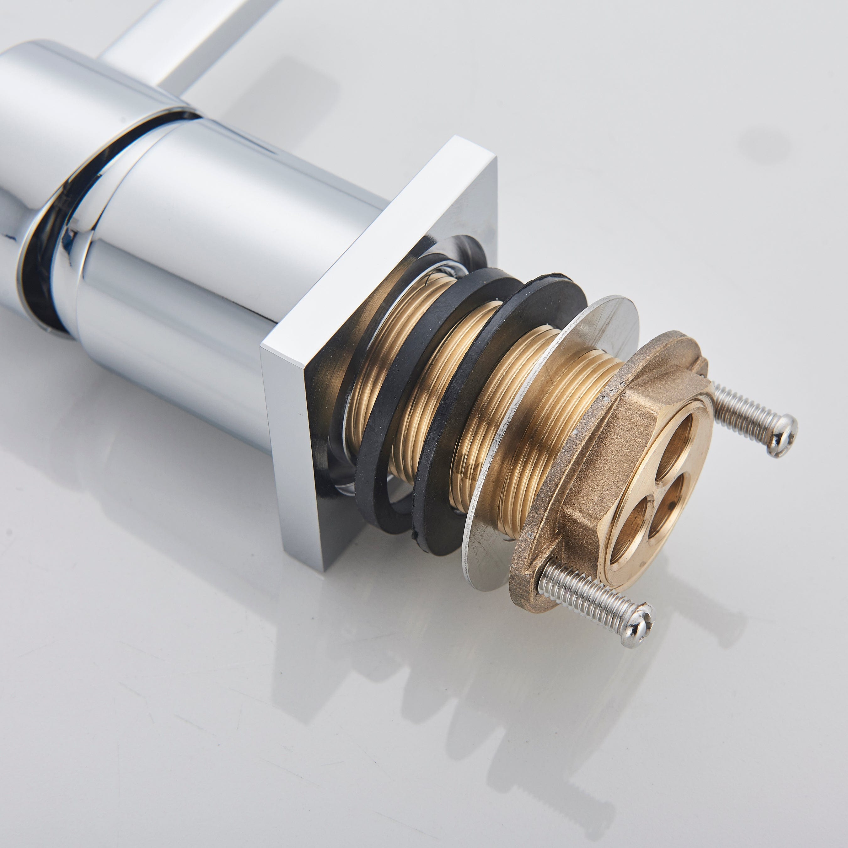 Baterie lavoar cu montare pe blat, cu monocomanda, argintiu cromat, cod 1291