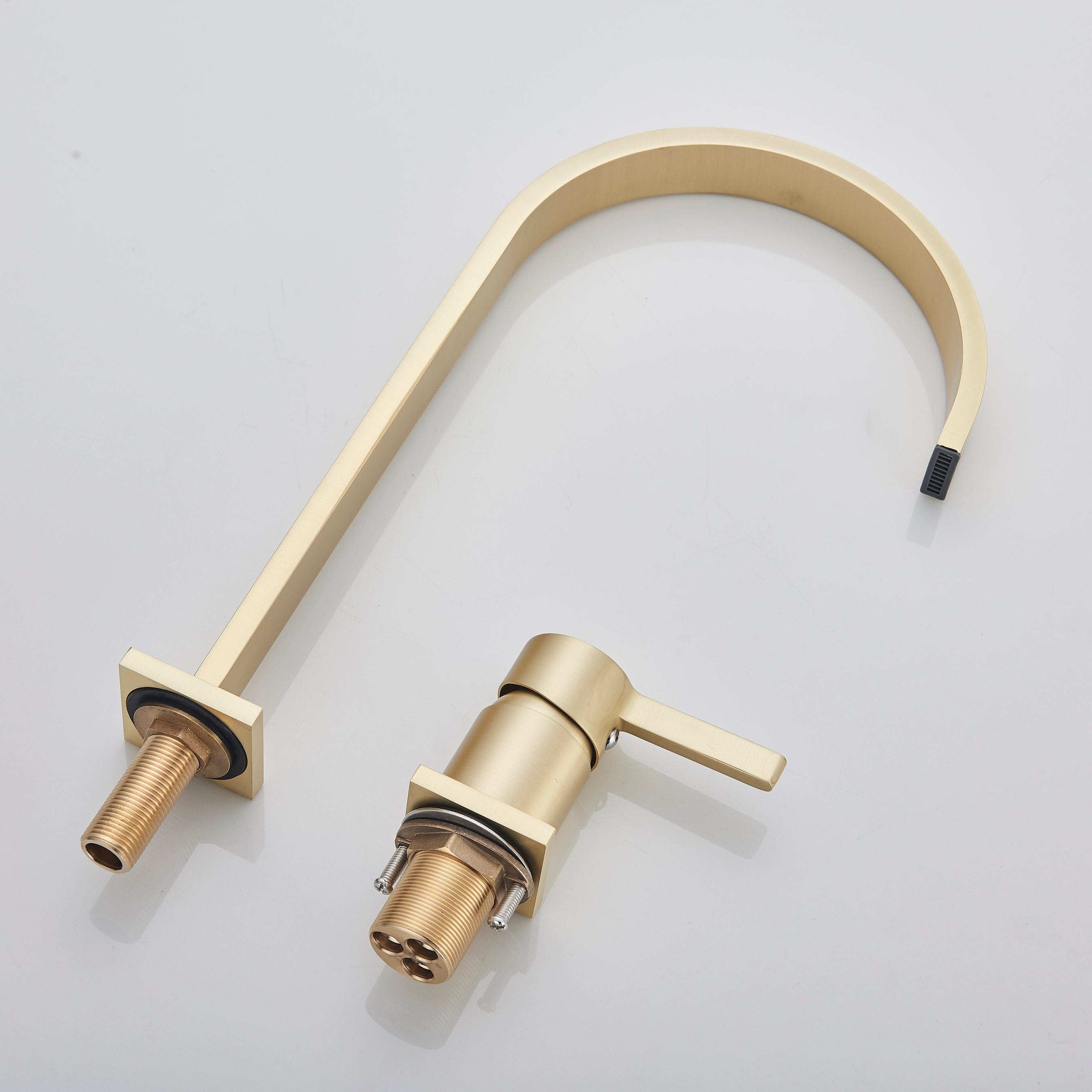 Baterie lavoar cu montare pe blat, cu monocomanda, auriu nichelat, cod 1290