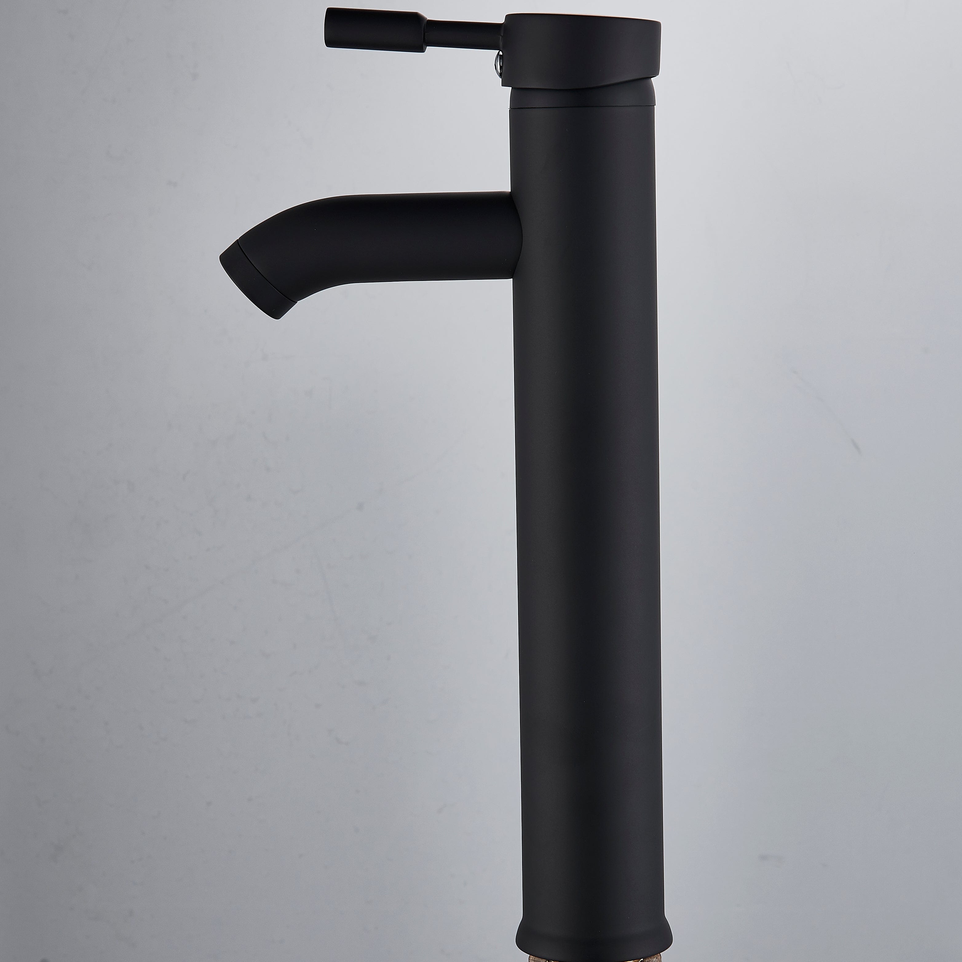 Baterie lavoar cu montare pe blat, cu un singur maner si orificiu, negru mat, cod 1284