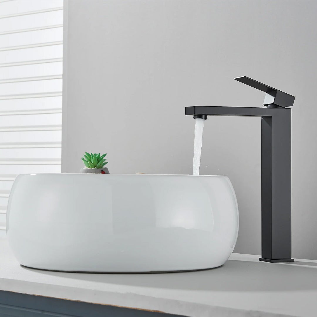 Baterie lavoar, cu montare pe blat, negru, cod 1698