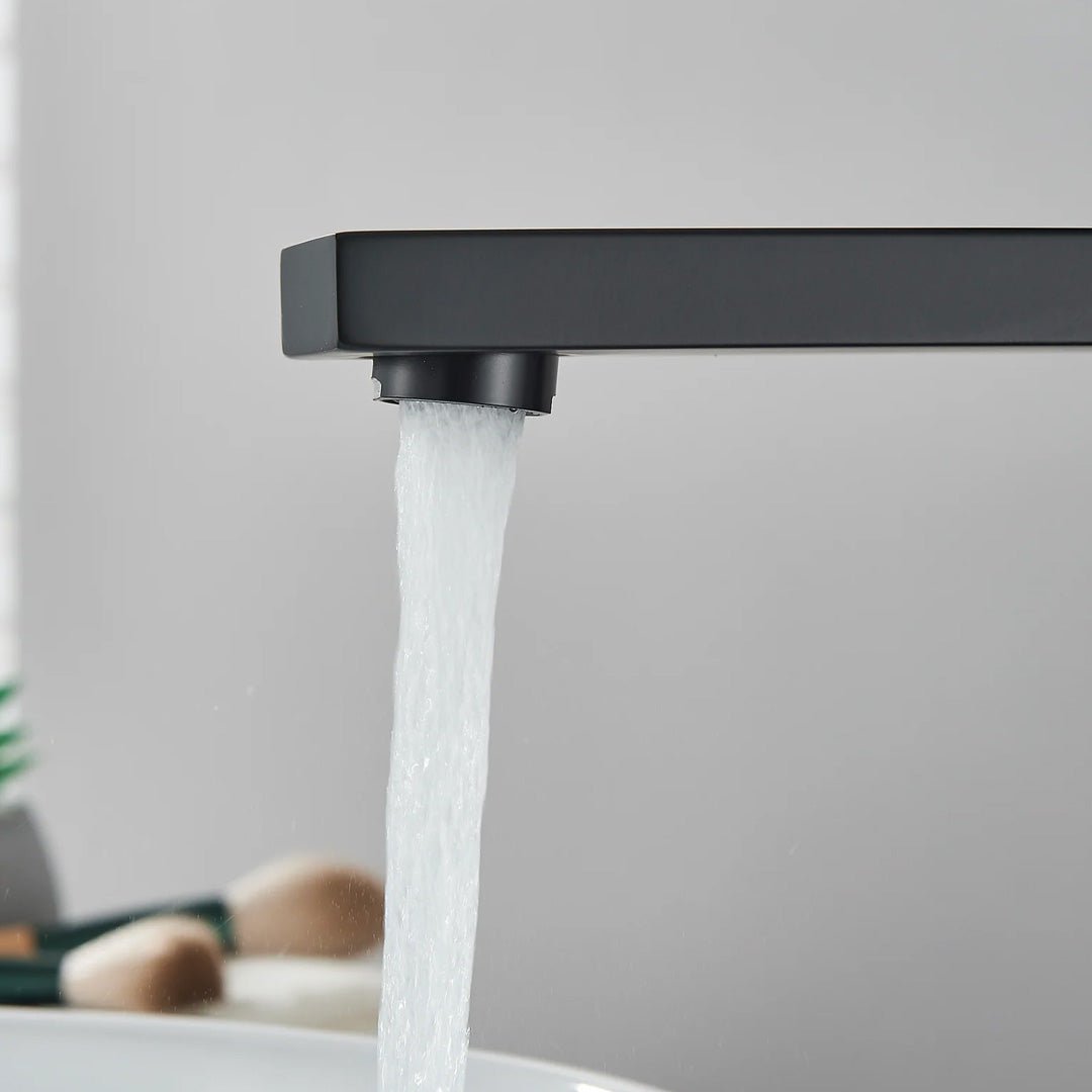 Baterie lavoar, cu montare pe blat, negru, cod 1698