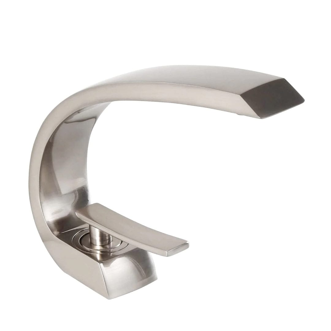 Baterie lavoar cu montare pe chiuveta, argintiu nichelat, cod 1274