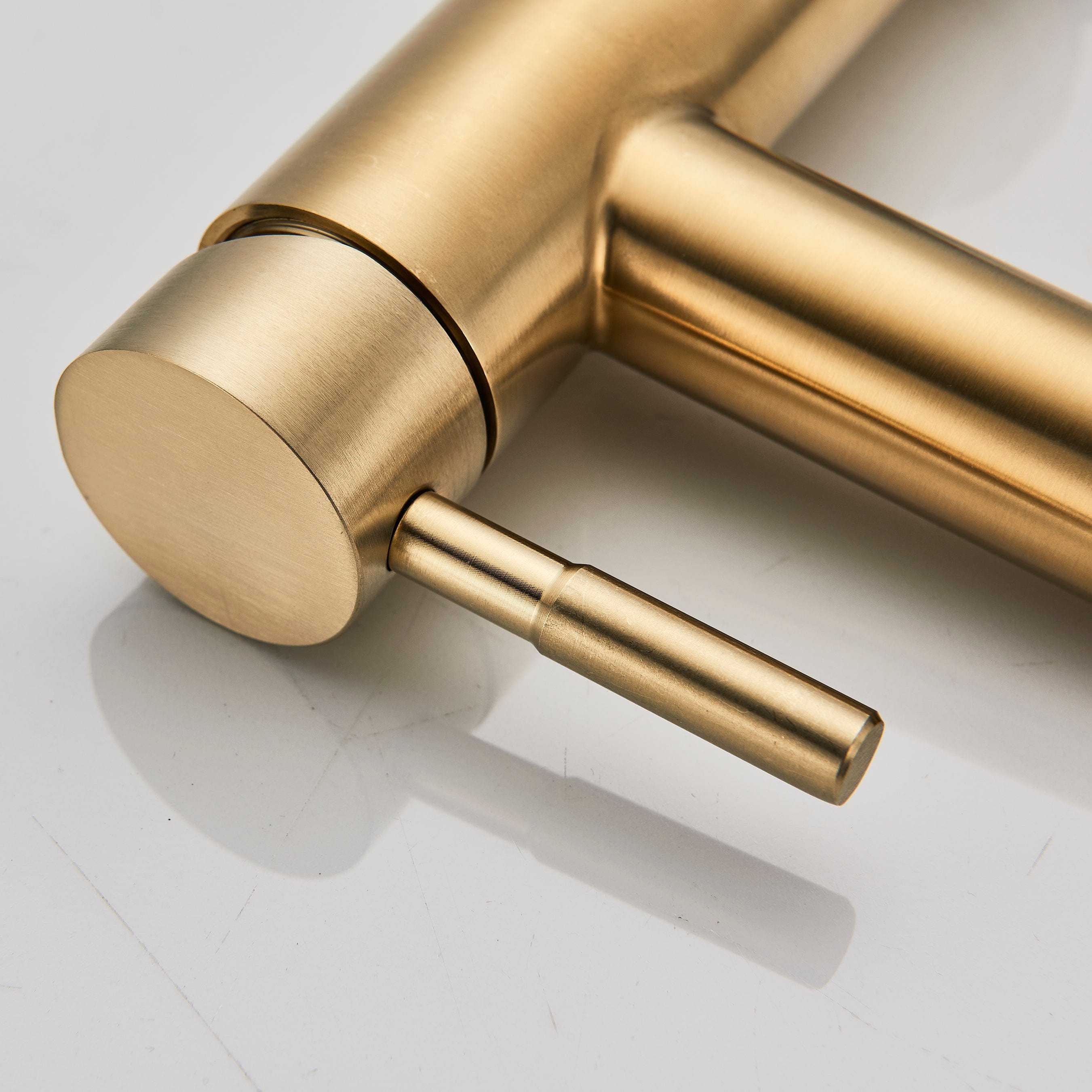 Baterie lavoar cu montare pe chiuveta, auriu nichelat, cod 1282