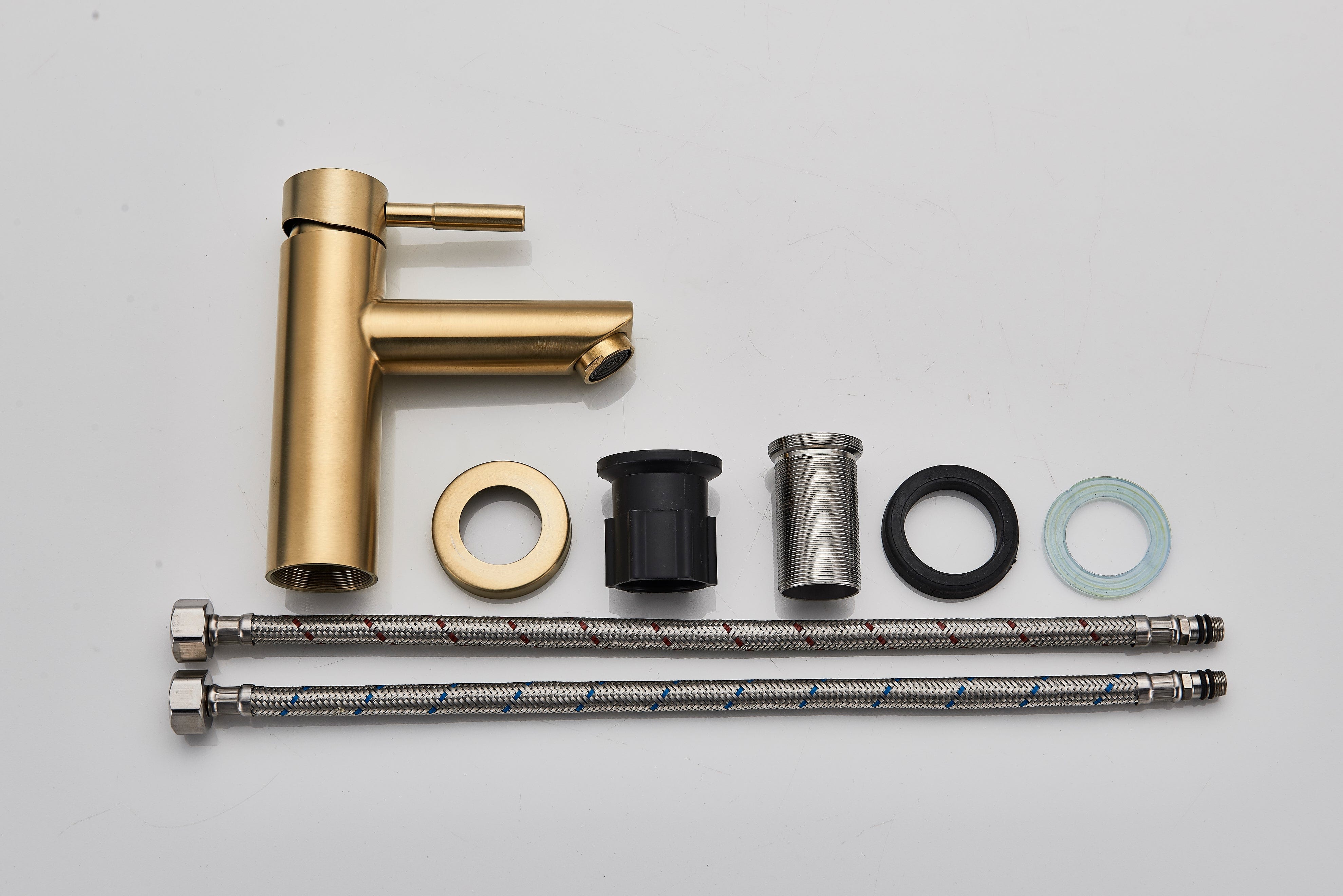 Baterie lavoar cu montare pe chiuveta, auriu nichelat, cod 1282