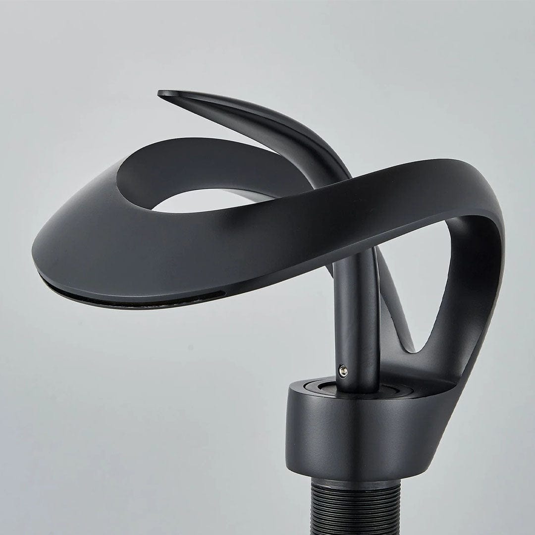 Baterie lavoar cu un singur maner si orificiu, tip cascada, negru mat, cod 1635