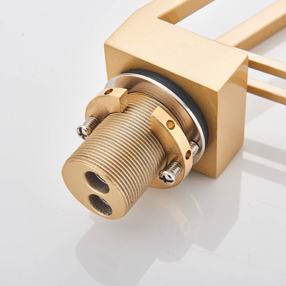 Baterie lavoar cu un singur orificiu, din alamă solidă, auriu mat, cod 1176