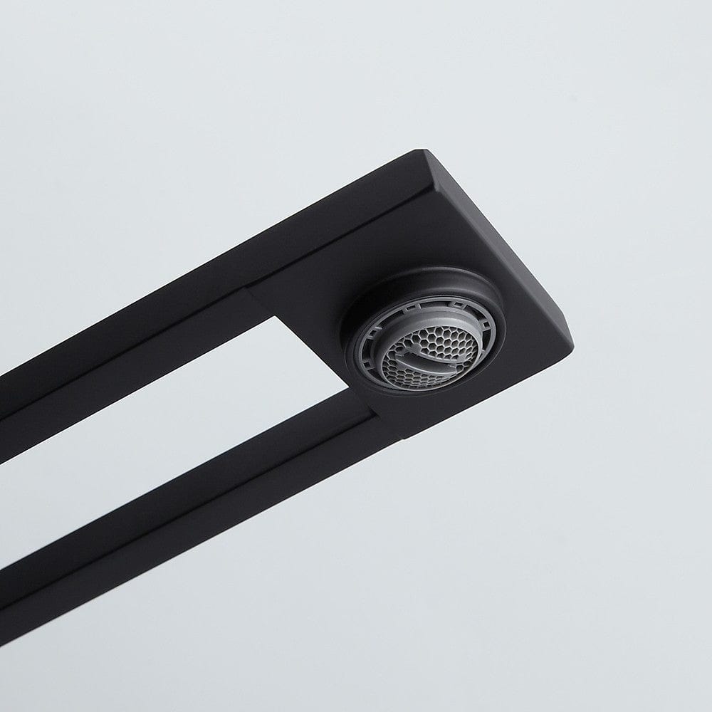 Baterie lavoar cu un singur orificiu, din alama solida, negru mat, cod 1319