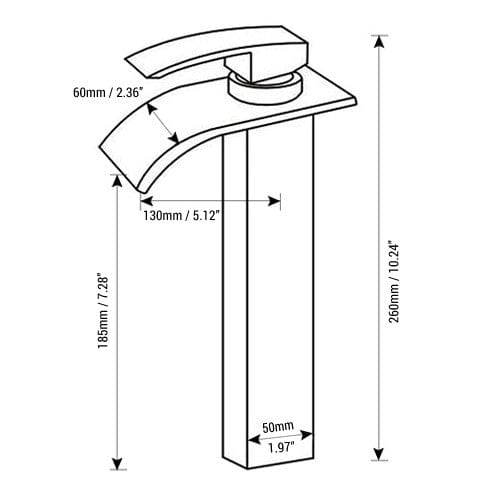 Baterie lavoar Milly1208, din alama cu montare in blat, argintiu cromat, cod 1208