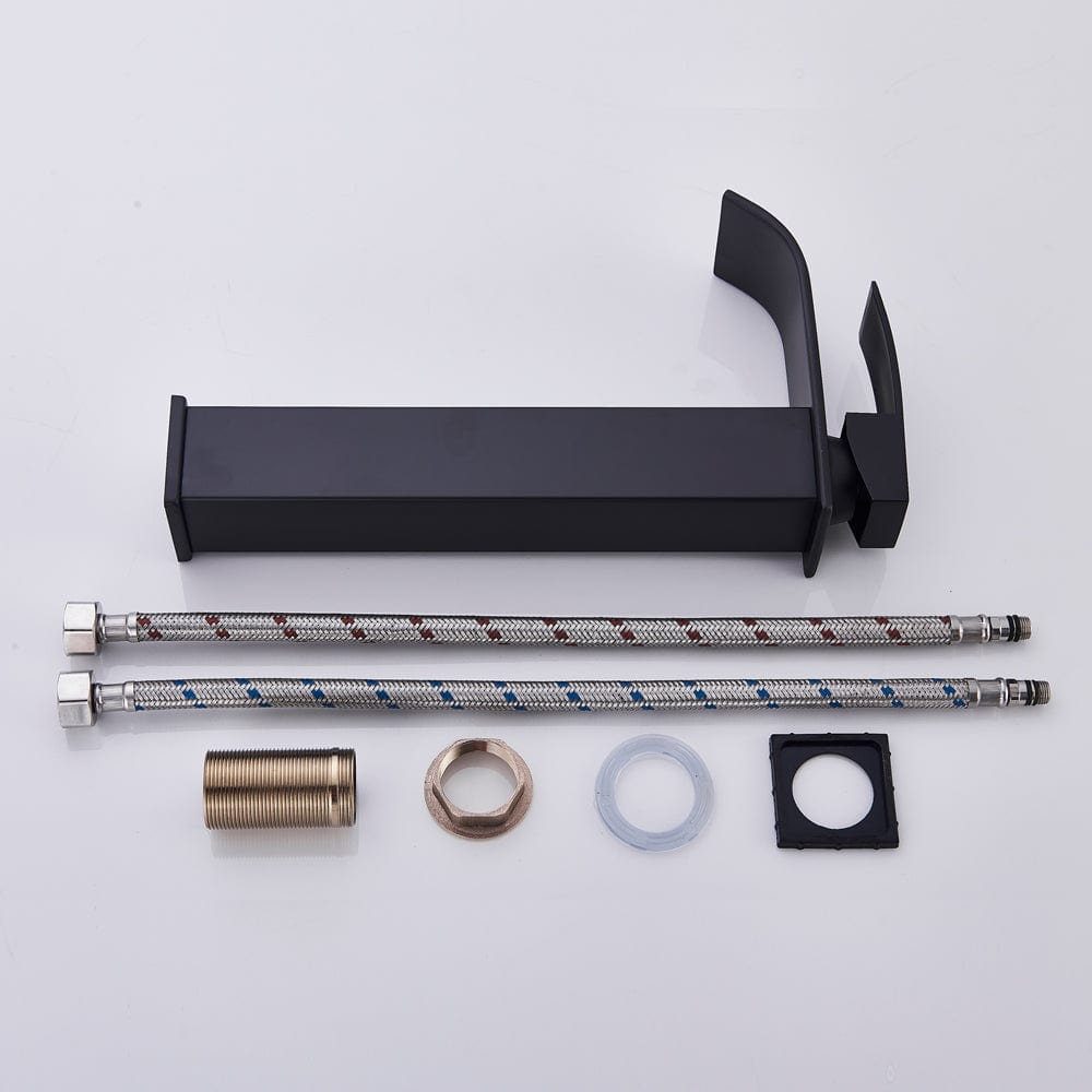 Baterie lavoar Milly1509, din alama cu montare in blat, negru mat, cod 1509