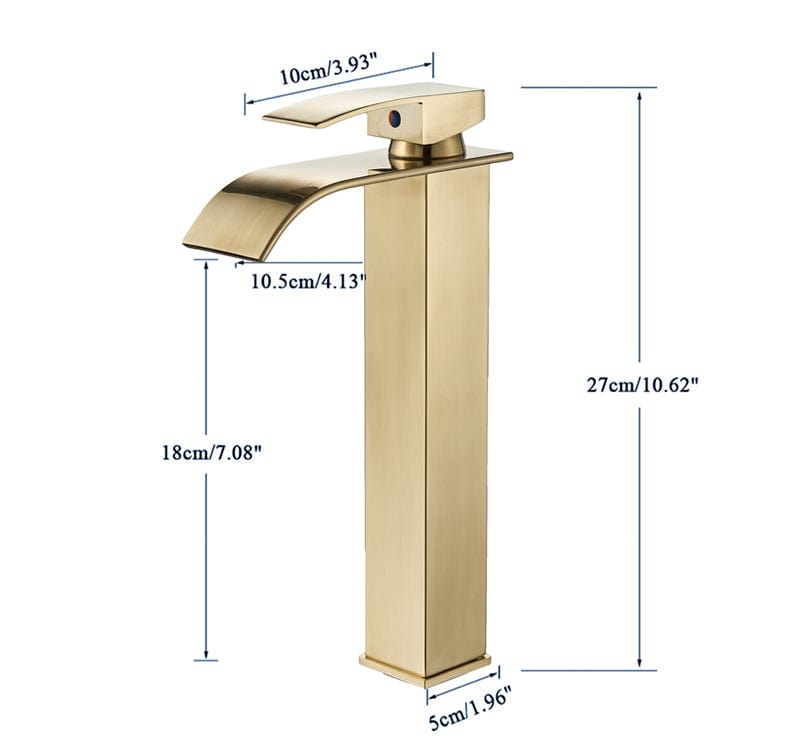 Baterie lavoar Milly1523, din alama cu montare in blat, auriu nichelat, cod 1523