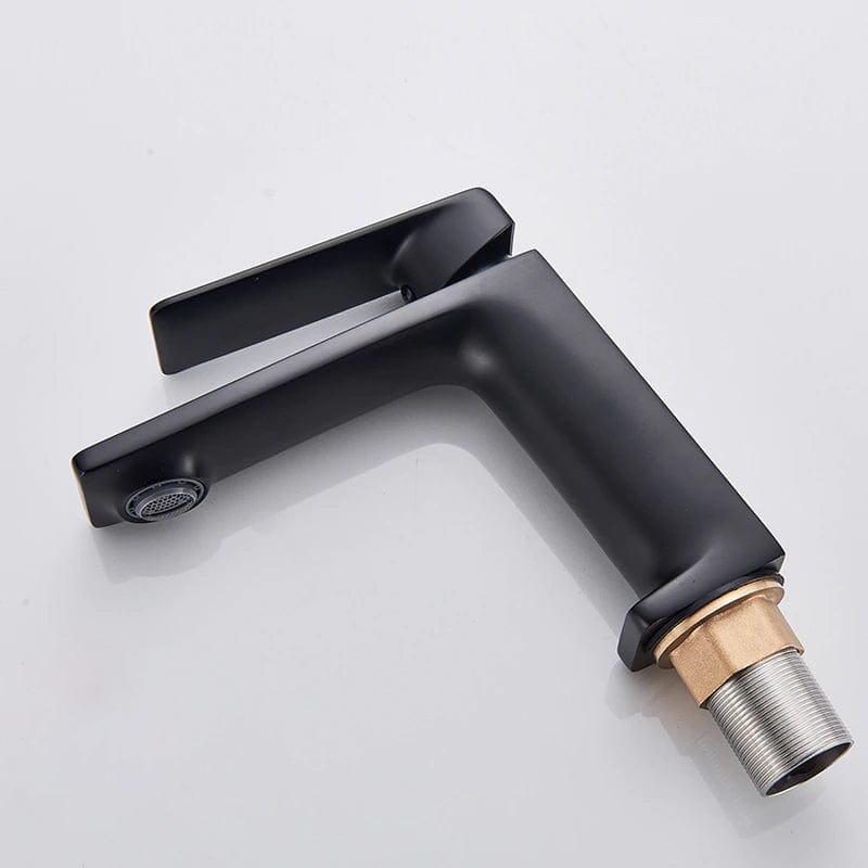 Baterie lavoar neagra cu montare pe chiuveta, cod 1205