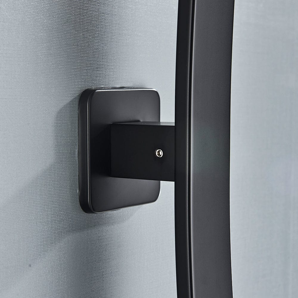 Baterie lavoar neagra cu montare pe perete, cod 1260