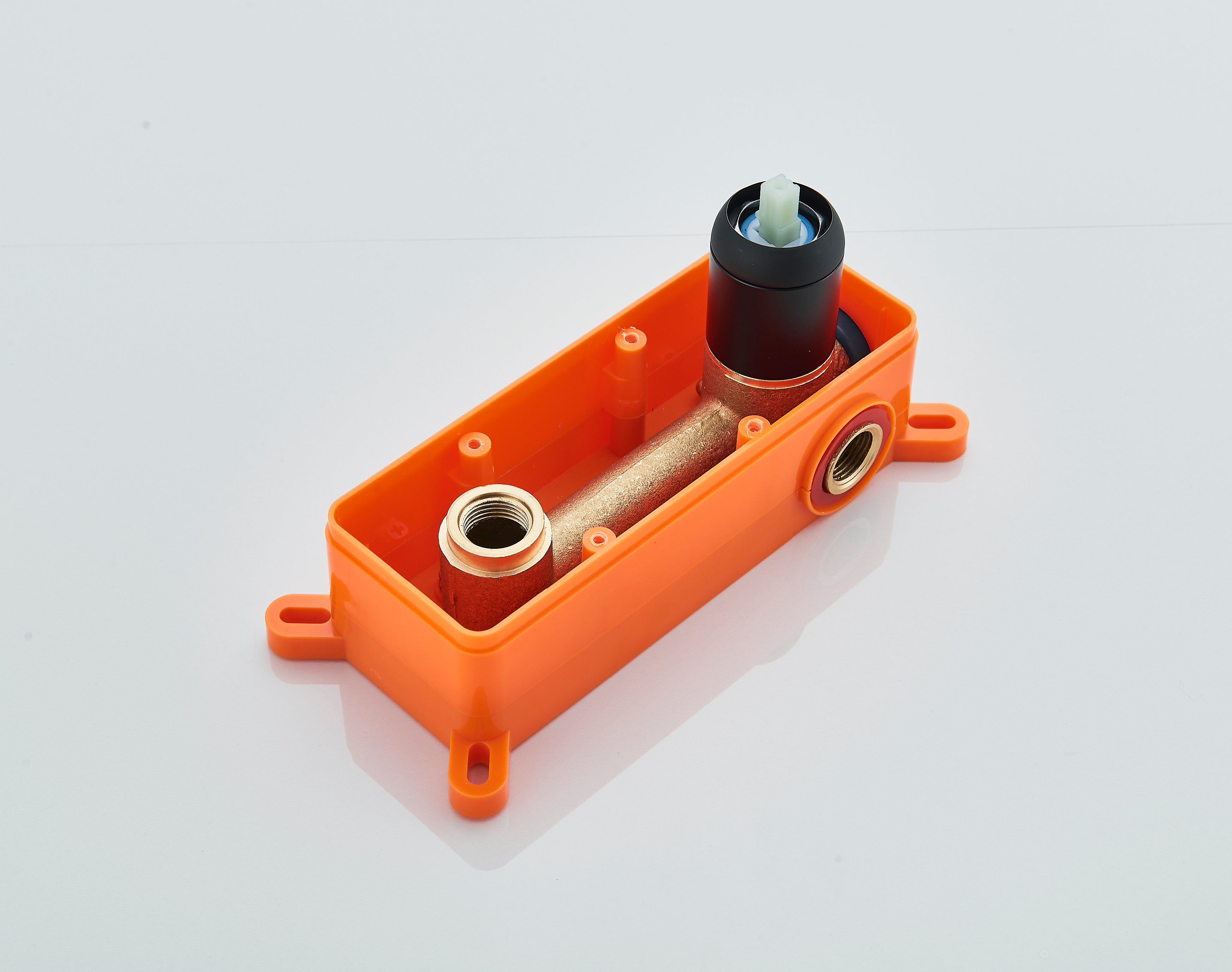 Baterie lavoar neagra Stev1203, din alama cu montare in perete, cod 1203