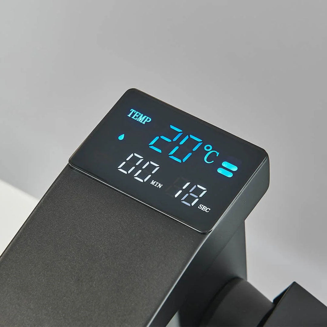 Baterie lavoar negru, cu display digital, cod 1478