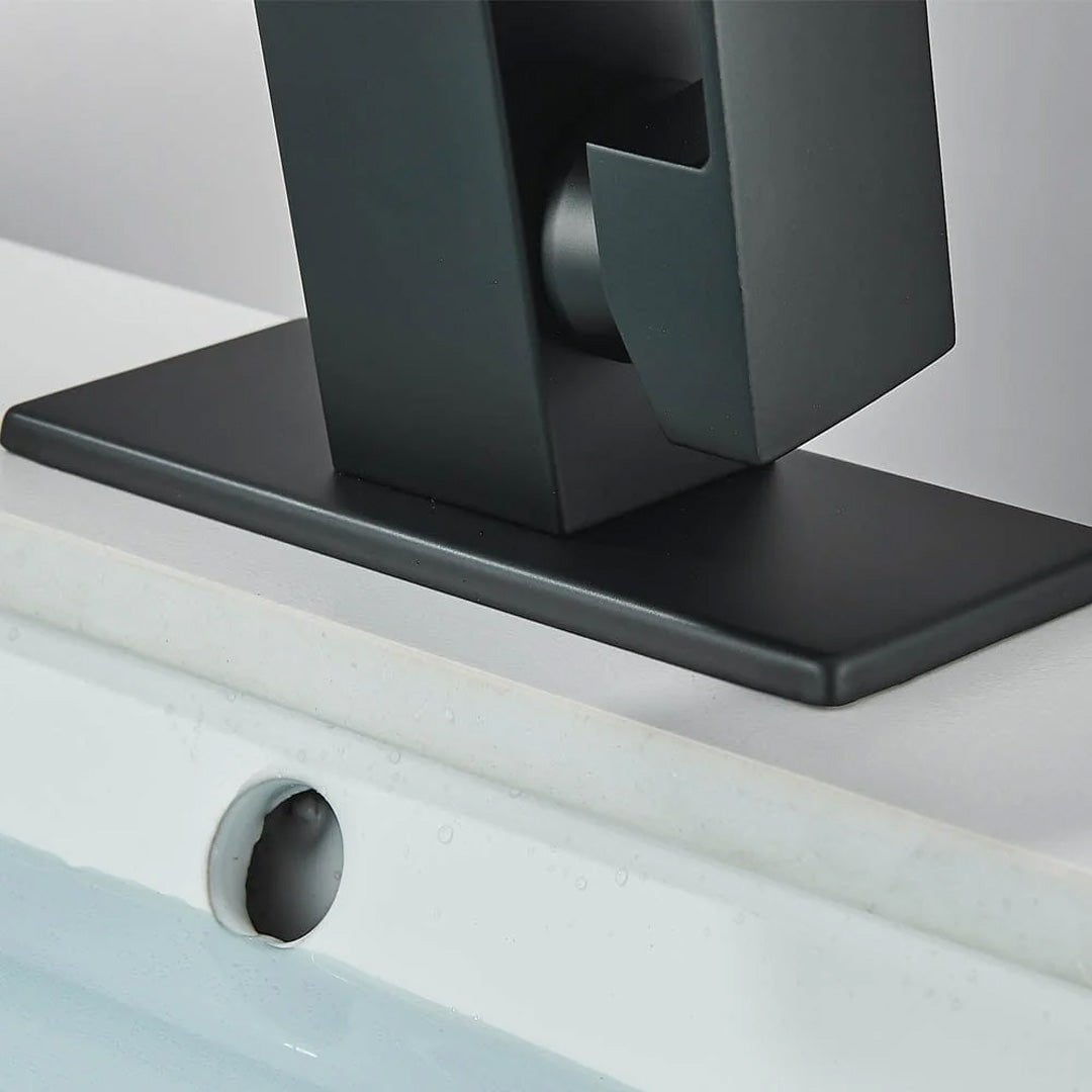 Baterie lavoar negru, cu display digital, cod 1478